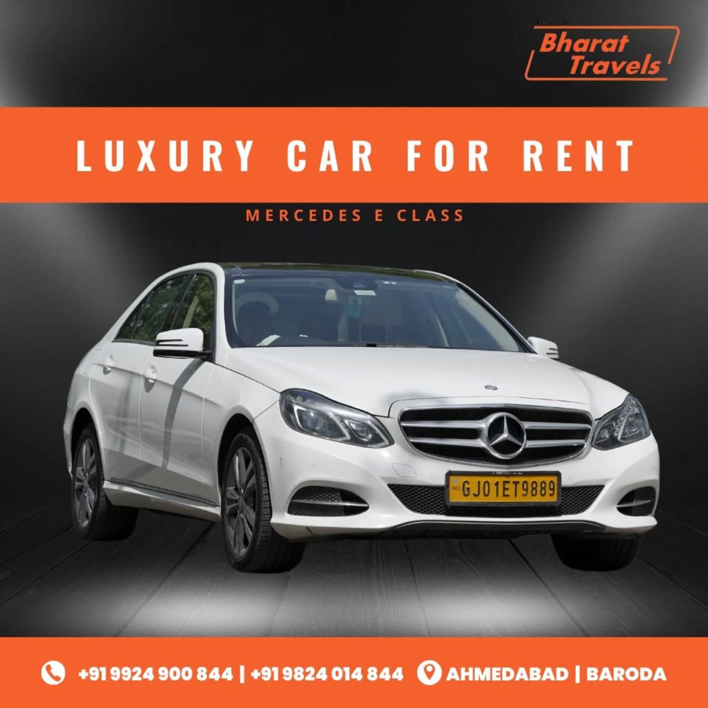 Mercedes car rental in ahmedabad